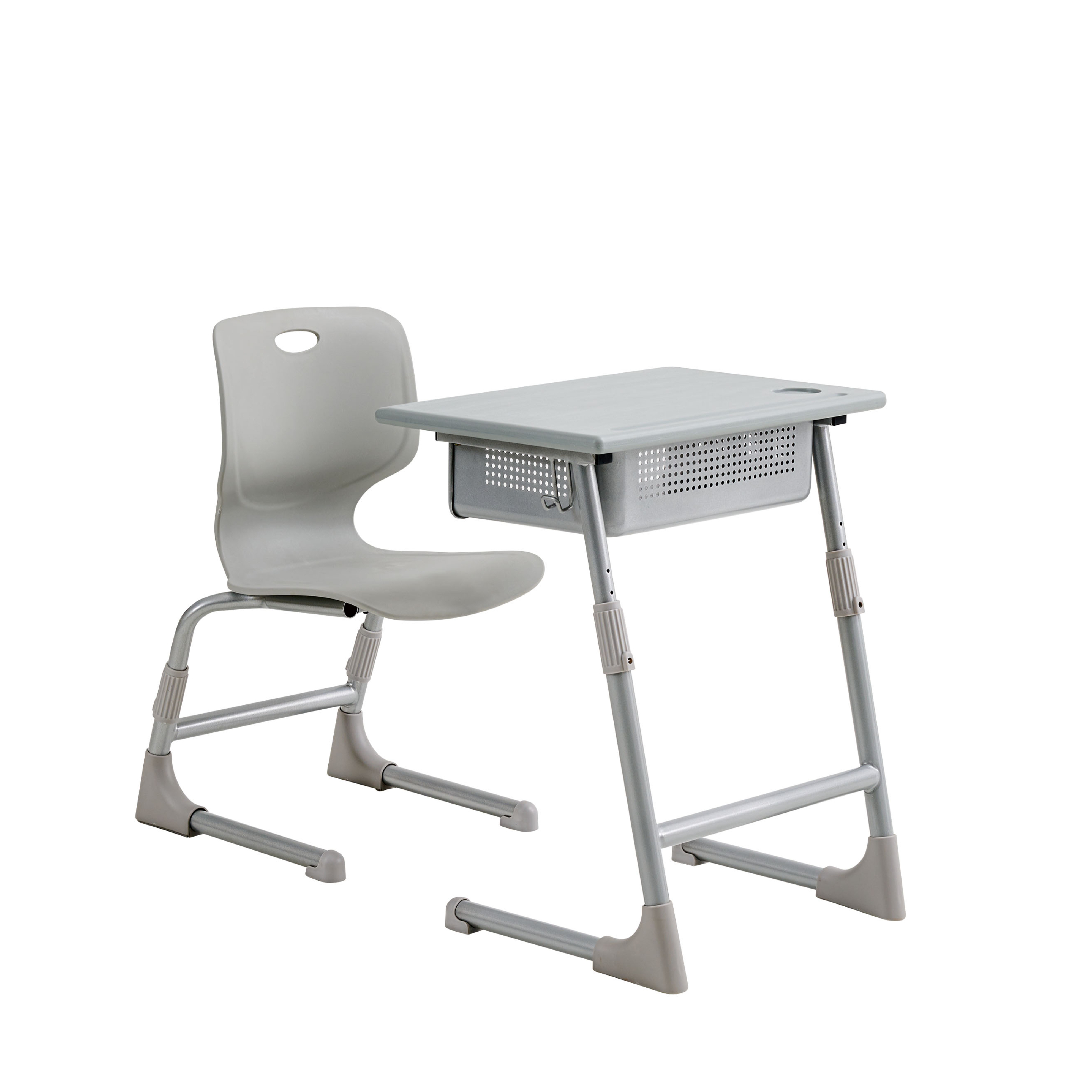 W203 Single person student desk and chair with anti slip pads