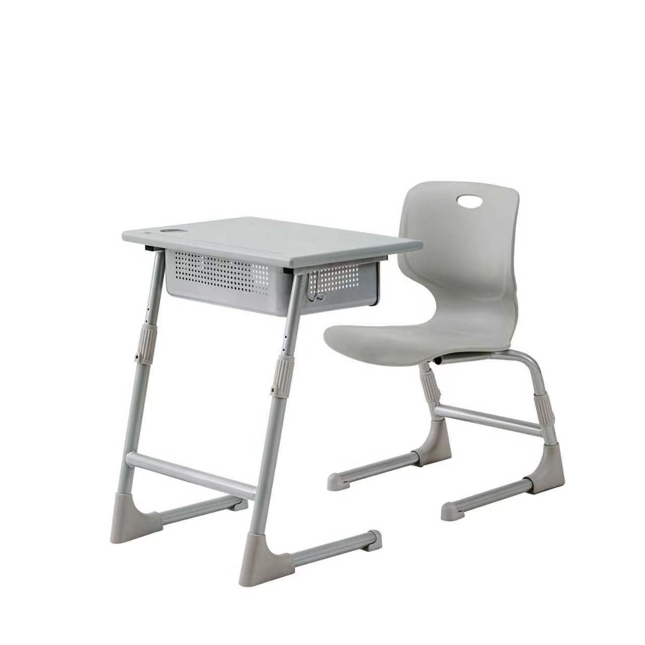 W203 Single person student desk and chair with anti slip pads