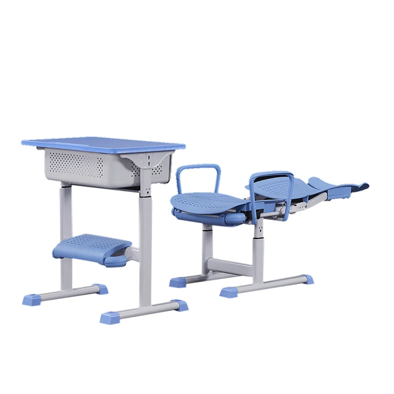 WK26 Student desks and chairs with extendable backrests