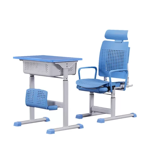 WK26 Student desks and chairs with extendable backrests