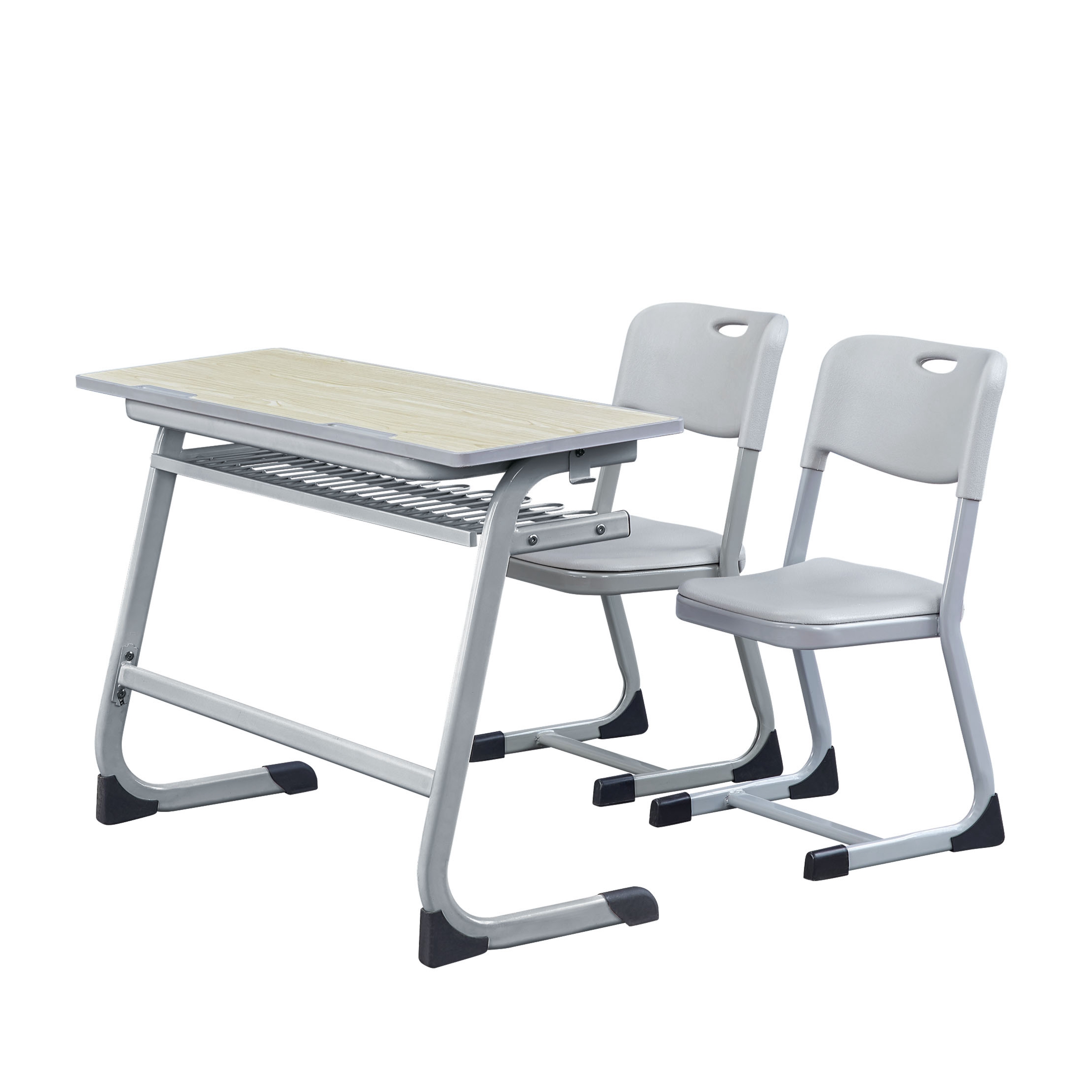 WK17-2 MDF double-student desk and chair