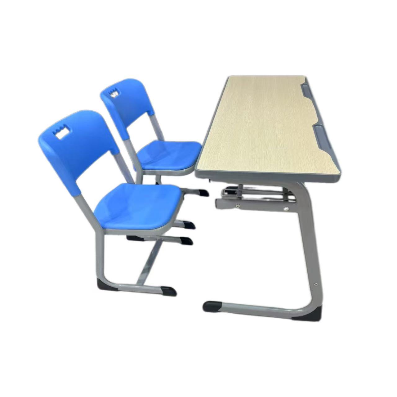 WK18-2 Double desk and chair with baffle