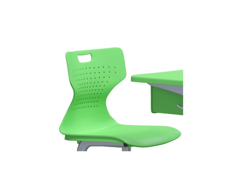 Premium Modern Plastic Single Student Desk and Chair Adjustable Lift with Book Storage Drawer for School Dormitory Use