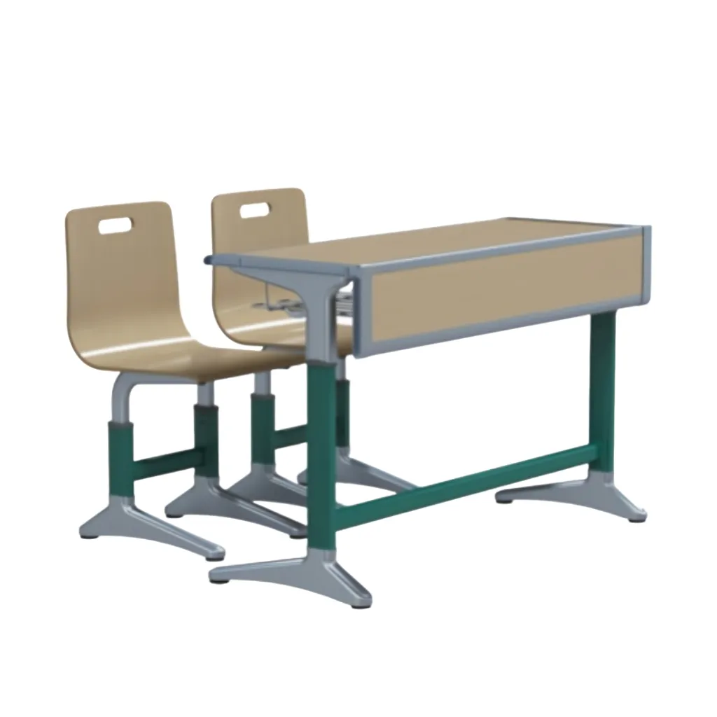 Wholesale Good Quality Educational Furniture Student Desk and Chair Set for High School