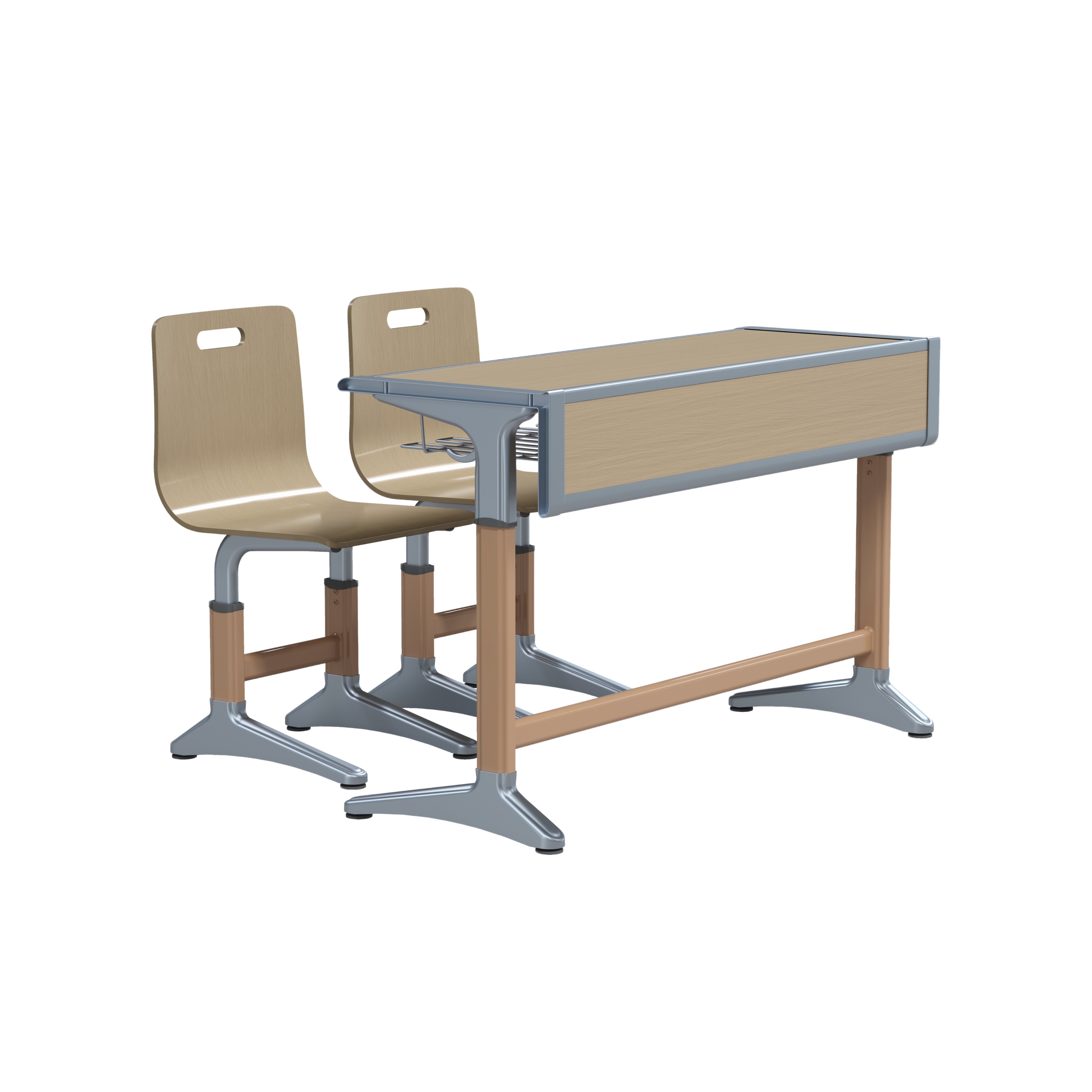 Wholesale Good Quality Educational Furniture Student Desk and Chair Set for High School