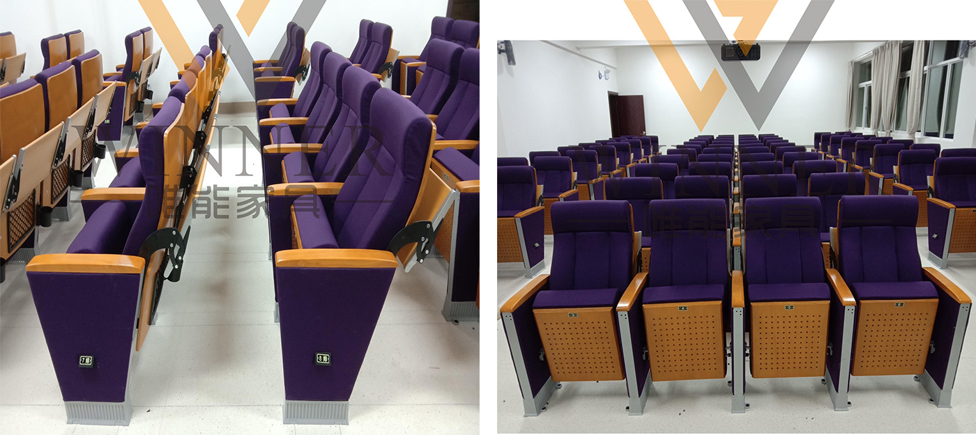 High Quality Commercial Auditorium Cinema Chair With Writing Pad
