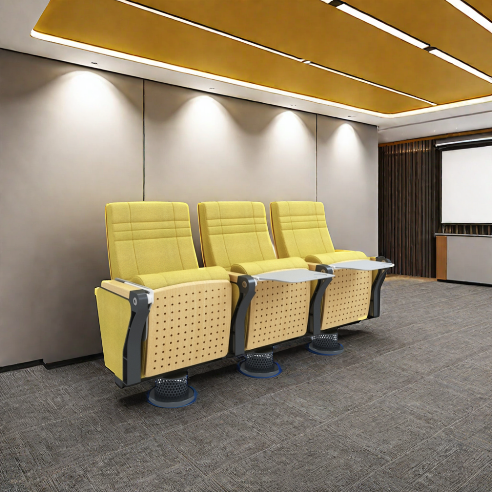 W5208 Linen fabric auditorium seats