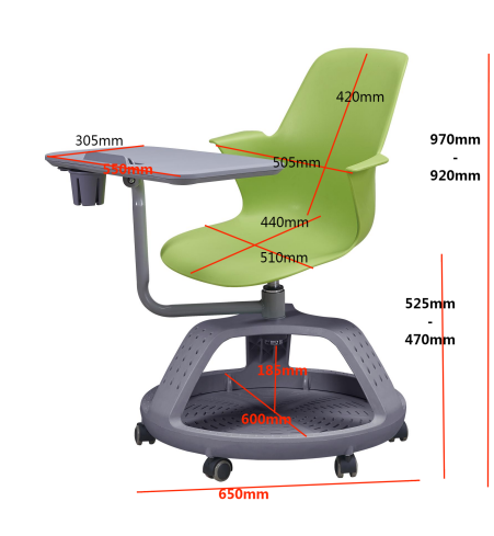 No more discomfort from prolonged sitting! This multi-functional round chair is perfect for both office work and studying.
